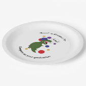 Afstuderen Tyrannosaurus Rex Personaliseren Papieren Bordje (Gekanteld)