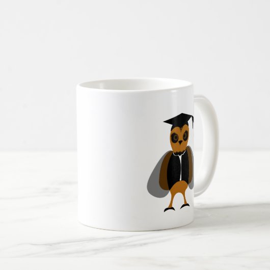 Afstuderen uil Afstuderen Koffiemok (Voorkant rechts)
