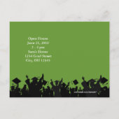 Afstuderen uitnodigen - Voer het huidige jaar en u Uitnodiging Briefkaart (Achterkant)