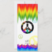 Afstuderen uitnodigen voor vredesactie kaart (Achterkant)