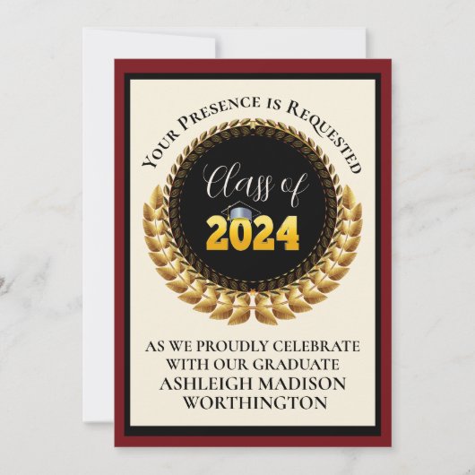 Afstuderen Uitnodiging (Voorkant)