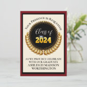 Afstuderen Uitnodiging (Staand voorkant)