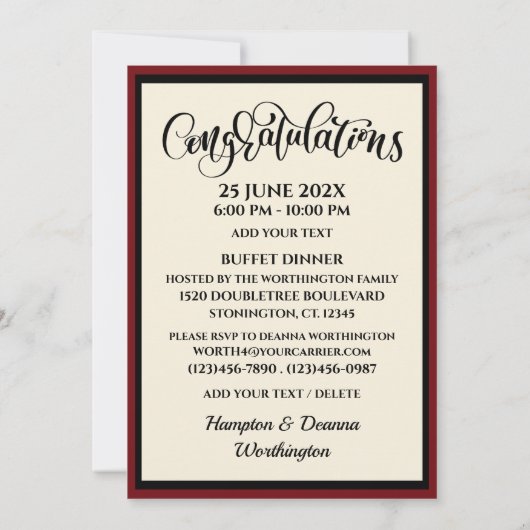 Afstuderen Uitnodiging (Achterkant)