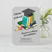 Afstuderen Uitnodiging (Staand voorkant)