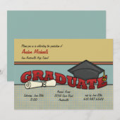 Afstuderen uitnodiging (Voorkant / Achterkant)