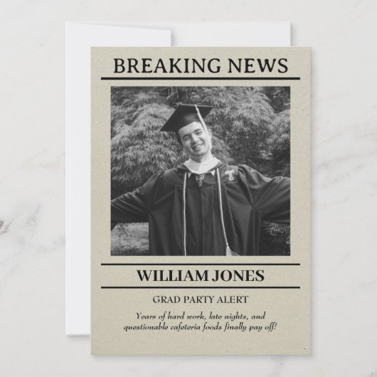 Afstuderen Uitnodiging (Voorkant)