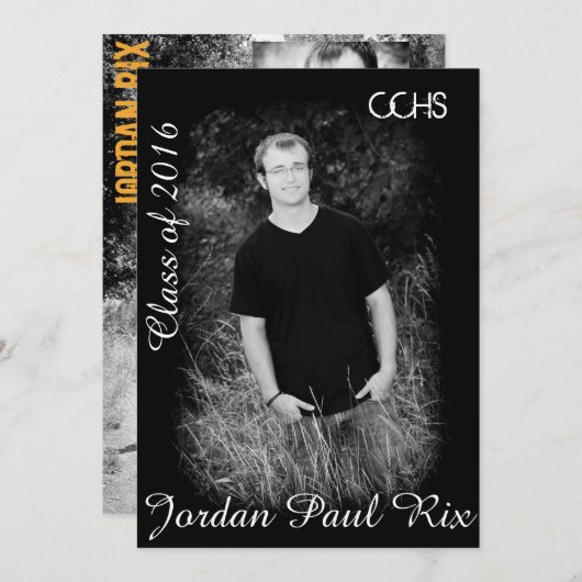 Afstuderen Uitnodiging (Voorkant / Achterkant)