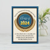 Afstuderen Uitnodiging (Staand voorkant)