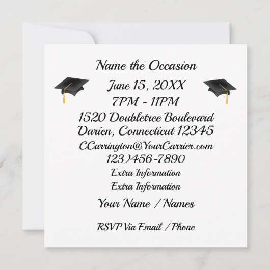 Afstuderen Uitnodiging (Achterkant)