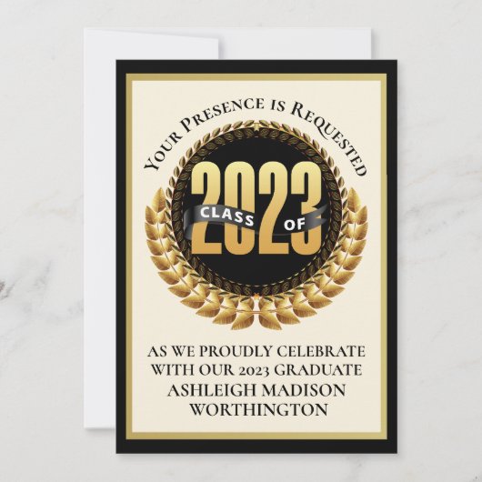 Afstuderen Uitnodiging (Voorkant)