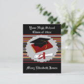 Afstuderen Uitnodiging (Staand voorkant)