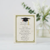Afstuderen Uitnodiging Briefkaart (Staand voorkant)