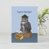 Afstuderen Uitnodiging, Humoureuze kieuwen Kaart (Staand voorkant)