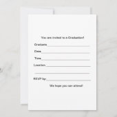 Afstuderen Uitnodiging, Humoureuze kieuwen Kaart (Achterkant)