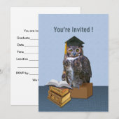 Afstuderen Uitnodiging, Humoureuze kieuwen Kaart (Voorkant / Achterkant)