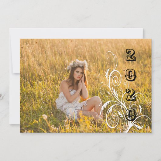 Afstuderen uitnodiging in Light Wood Country Style (Voorkant)