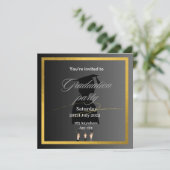 Afstuderen-uitnodiging Kaart (Staand voorkant)