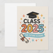 afstuderen-uitnodiging kaart (Voorkant / Achterkant)