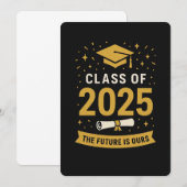 afstuderen-uitnodiging kaart (Voorkant / Achterkant)