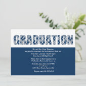 Afstuderen-uitnodiging Kaart (Staand voorkant)