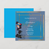 Afstuderen-uitnodiging Kaart (Voorkant / Achterkant)