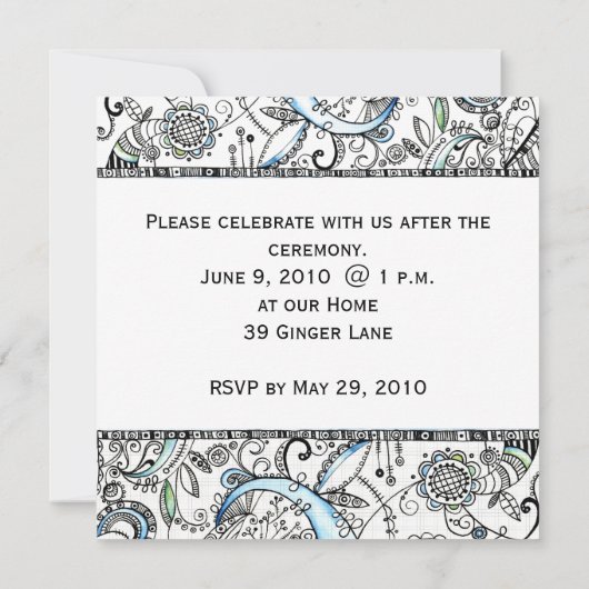 Afstuderen-uitnodiging Kaart (Achterkant)