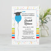 Afstuderen Uitnodiging Kindergarten afstuderen (Staand voorkant)