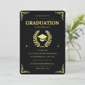 Afstuderen Uitnodiging | Klasse van 2025 (Staand voorkant)