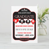 Afstuderen-Uitnodiging -KOPER/KAART-ONTWERP - 20XX Kaart (Staand voorkant)