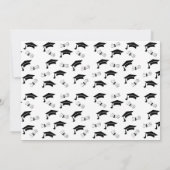 Afstuderen Uitnodiging met Pet en Diploma (Achterkant)