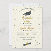 Afstuderen uitnodiging, Modern Afstuderen Senior Kaart (Voorkant)