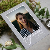 Afstuderen Uitnodiging Modern Editable Foto Blauw