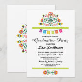 Afstuderen Uitnodiging Party Fiesta Mexicaanse Uit (Voorkant / Achterkant)