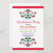 Afstuderen Uitnodiging Party Fiesta Mexicaanse Uit (Voorkant / Achterkant)