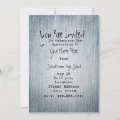 Afstuderen Uitnodiging - Ripped Jeans Klasse van 2 (Achterkant)