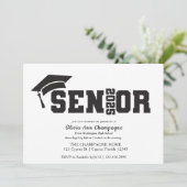 Afstuderen Uitnodiging - Senior 2025 (Staand voorkant)