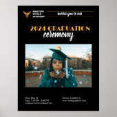 Afstuderen Uitnodiging Senior Afstuderen Poster (Voorkant)