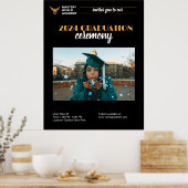 Afstuderen Uitnodiging Senior Afstuderen Poster (Keuken)