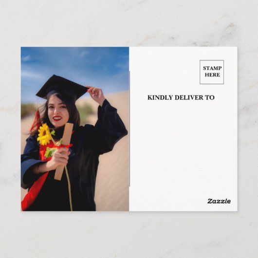 Afstuderen Uitnodiging tot opening van het (Achterkant)