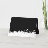 Afstuderen Uitnodiging Uw Foto Silhouette Crowd (Achterkant)