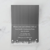 Afstuderen Uitnodiging Uw Foto Silhouette Crowd (Binnen)