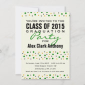 Afstuderen uitnodiging van de Confetti-partij 2015 (Voorkant)