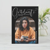 Afstuderen uitnodiging van het Afstuderen van de F (Staand voorkant)