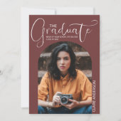 Afstuderen uitnodiging van het Afstuderen van de F (Voorkant)