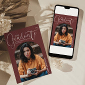 Afstuderen uitnodiging van het Afstuderen van de F