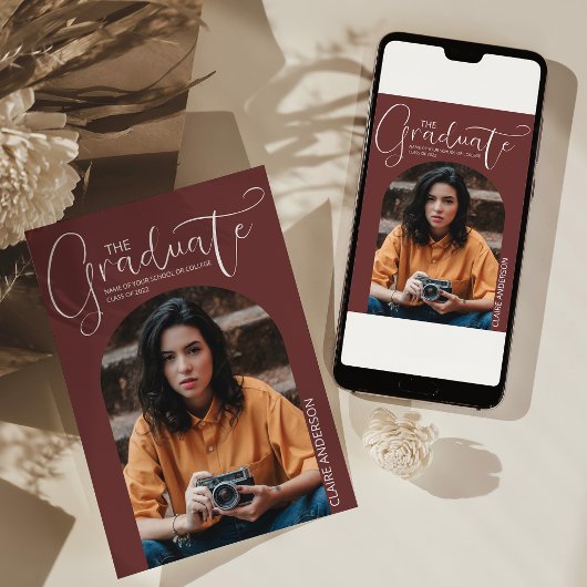 Afstuderen uitnodiging van het Afstuderen van de F