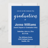 Afstuderen uitnodiging voor fotobekendmaking (Achterkant)