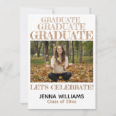 Afstuderen uitnodiging voor fotobekendmaking (Voorkant)