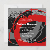 Afstuderen Uitnodiging WDX Red (Achterkant)