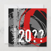 Afstuderen Uitnodiging WDX Red (Voorkant)